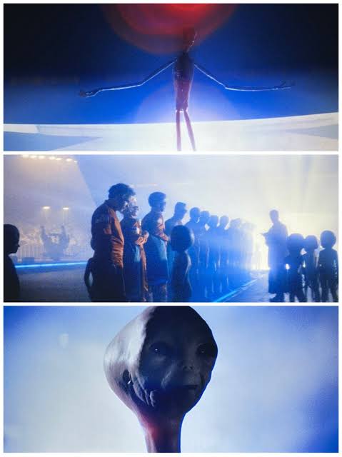 J. Allen Hynek's cameo in the final scene of Close Encounters of the Third Kind